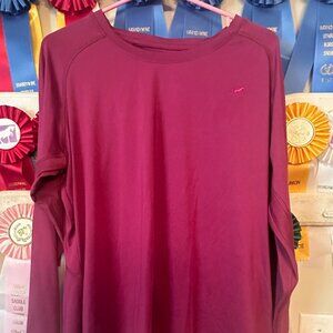 SmartPak Piper Long Sleeve Plum Purple Long Sleeve Sun Shirt Baselayer XL